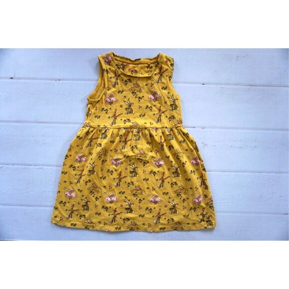 Tu Clothing Bunny Floral Short Sleeve Casual Dress - Size 4-5yrs - Picture 1 of 5